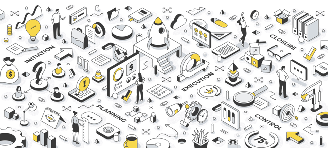 Project Development Isometric Illustration